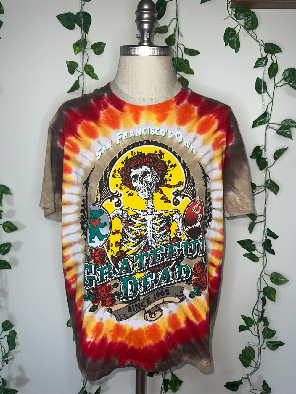 Grateful Dead Tie Dye Graphic Tee Liquid Blue